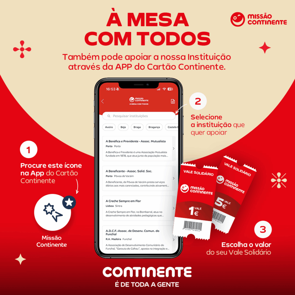 à mesa com todos, missão continente, vale solidário Norte Vida